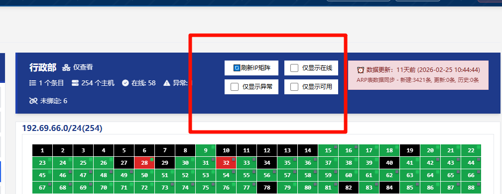 IP矩阵监控 - 网络拓扑